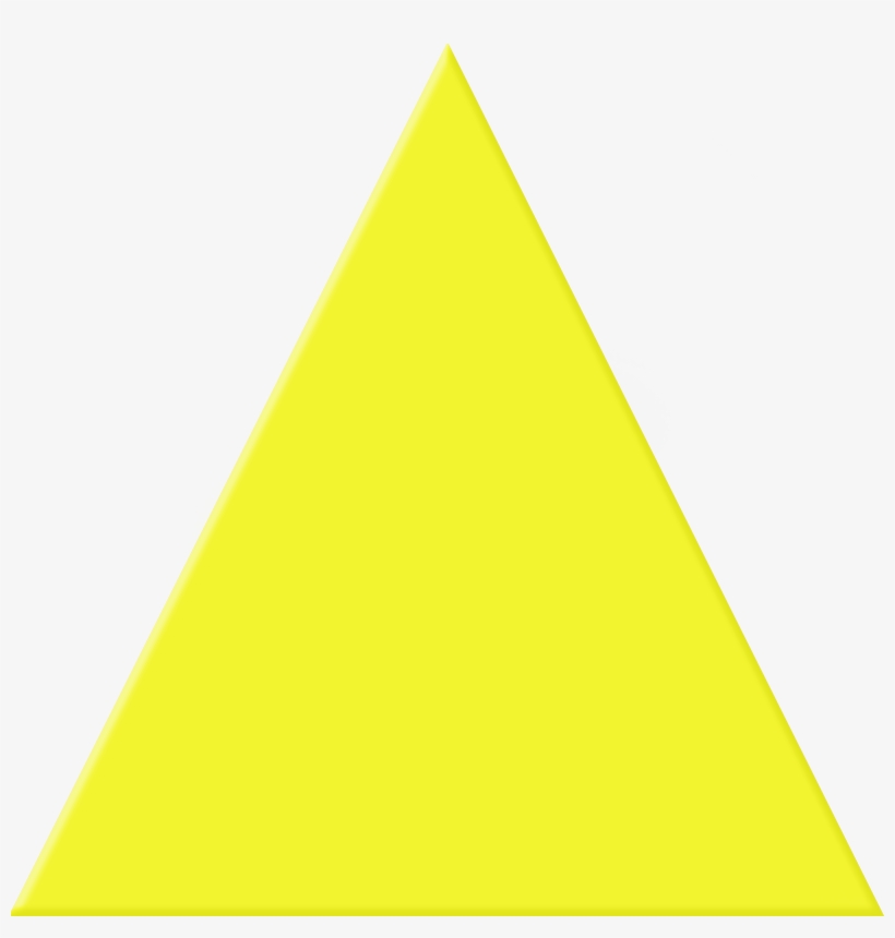 Triangle Yellow, transparent png