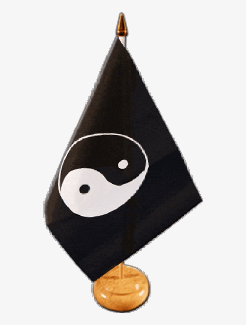 Ying And Yang, White Table Flag - Construction Paper, transparent png