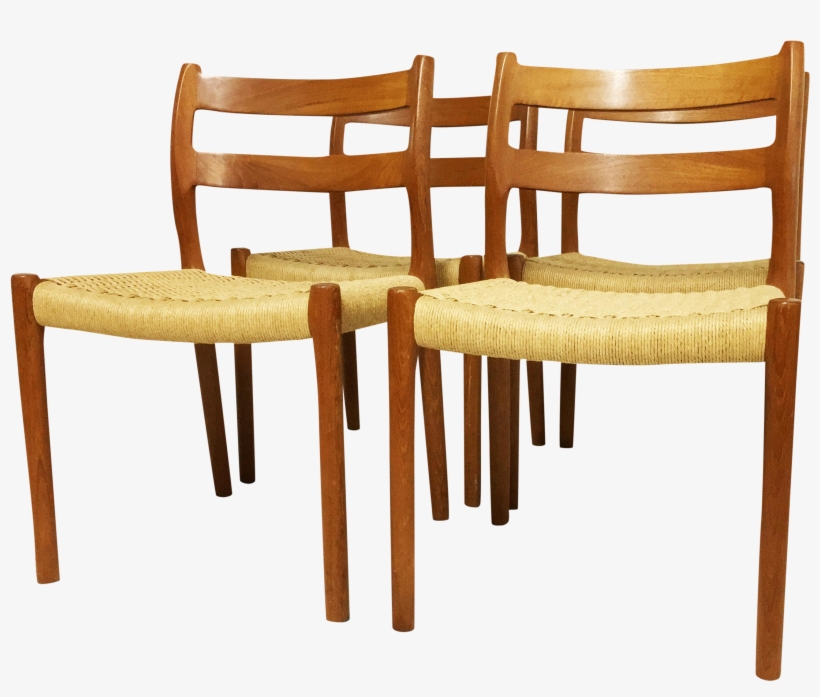 M#century Modern Chairs In Teak By Niels Moller On - Chair, transparent png