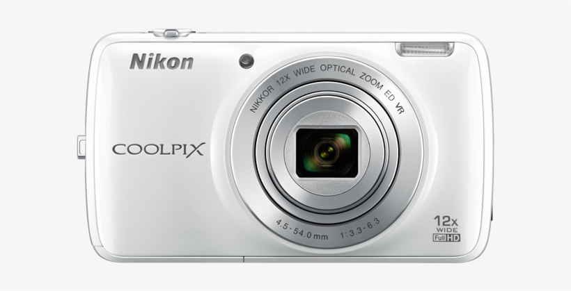 Nikon Coolpix S810c Digital Camera (white), transparent png