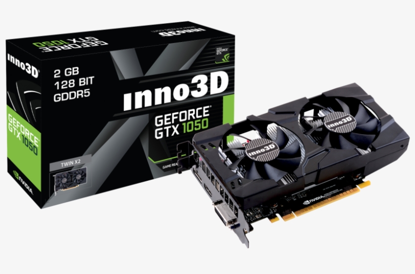 Inno3d N1050 1ddv E5cm Geforce Gtx 1050 2gb Gddr5 Graphics - Inno3d Gtx 1050ti, transparent png