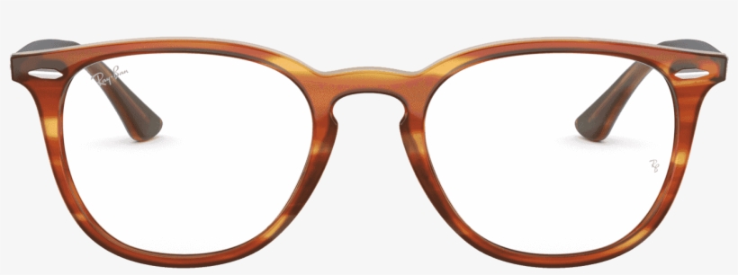 Rx7159 Glasses In Light Brown Havana - Ray-ban Rx7159, transparent png