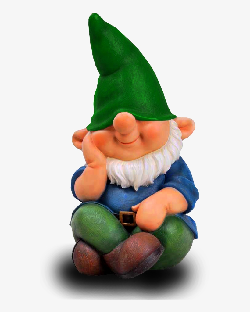 Gnome Sitting, transparent png