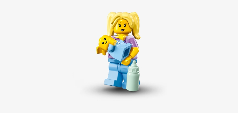 Lego Minifig Png - Lego Minifigures Series 16 Babysitter, transparent png