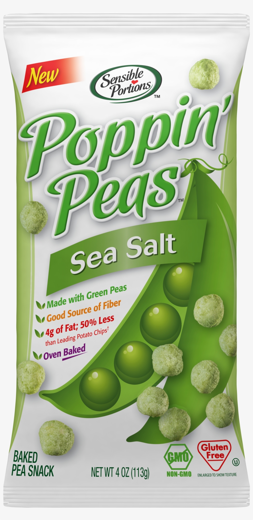 Poppin' Peas - Sensible Portions Poppin Peas, transparent png