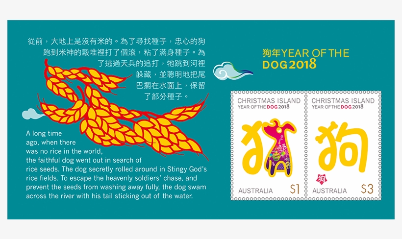 Year Of The Dog 2018 Minisheet, transparent png