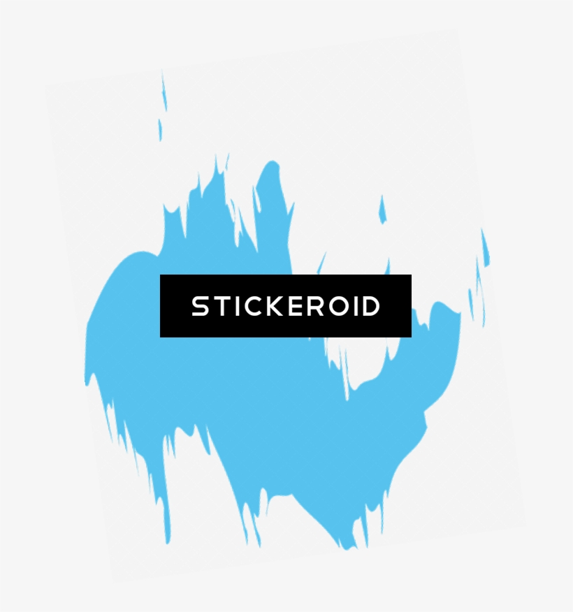 Blue Paint Splatter - Graphic Design, transparent png