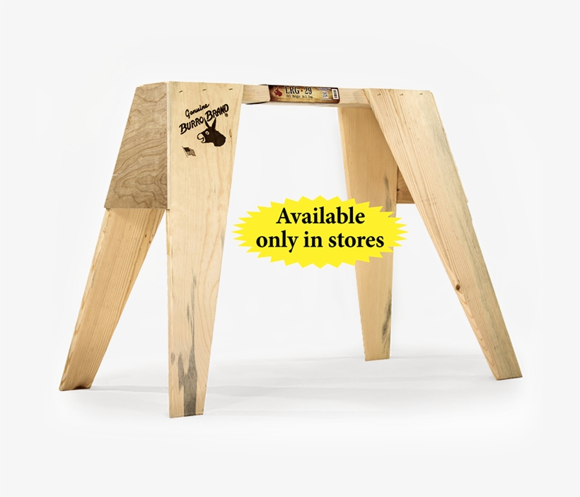 29" Large Burro Brand Sawhorse - Burro Brand, transparent png