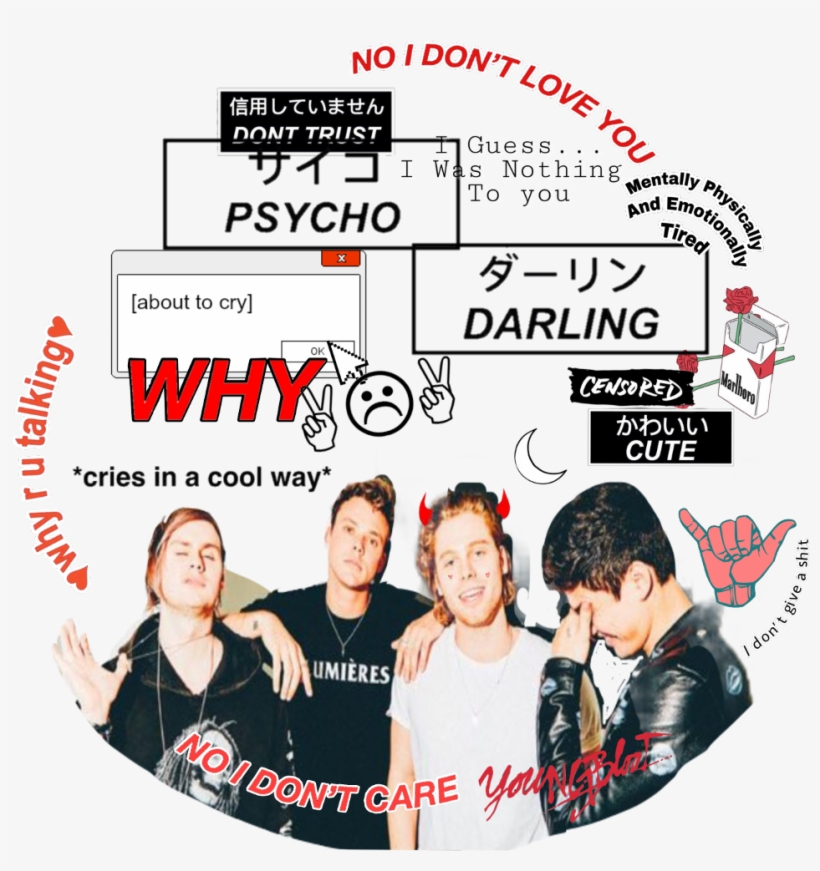 5sos Lukehemmings Calumhood Michaelclifford Ashtonirwin, transparent png