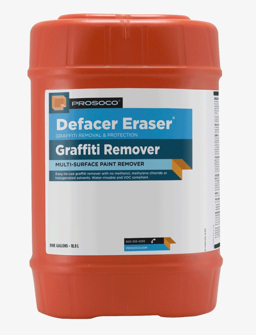 Graffiti Remover 5 Gal - Prosoco Consolideck Cure & Seal Remover (5 Gl), transparent png