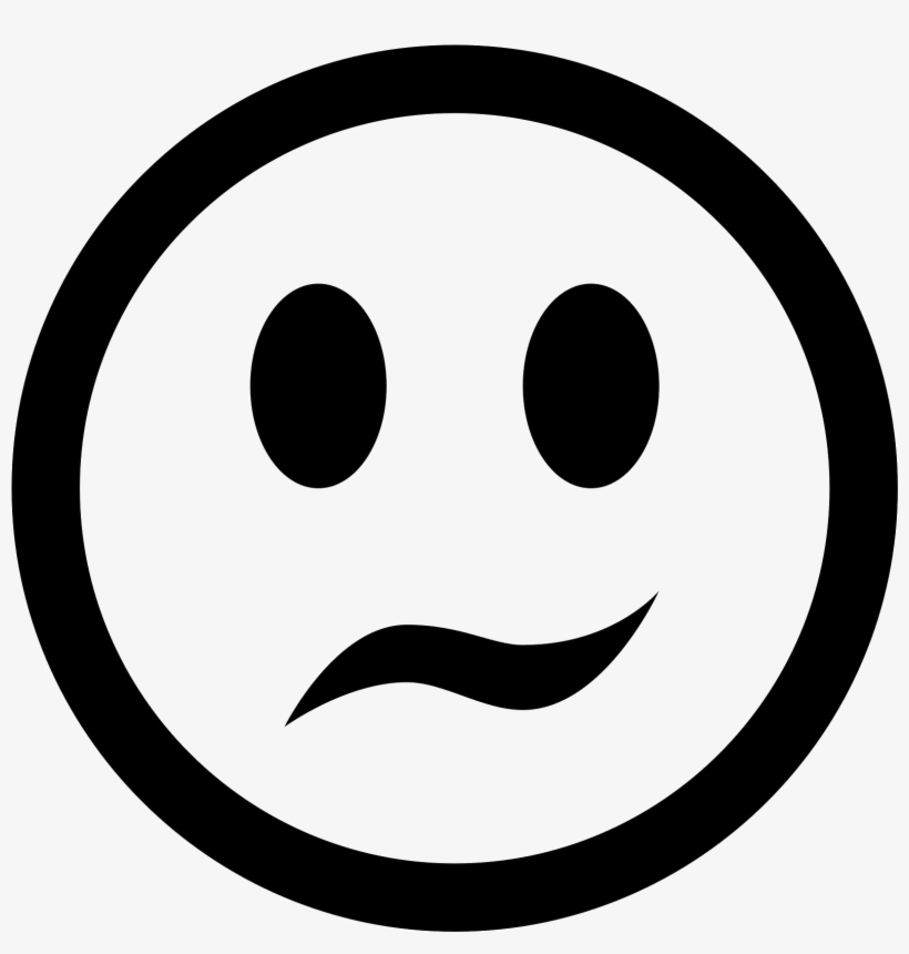 This Icon Consists Of An Outlined Circle Meant To Resemble - Smile Icon, transparent png