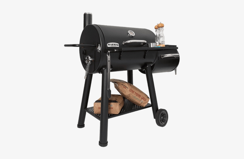 Broil King Offset Charcoal Smoker, transparent png