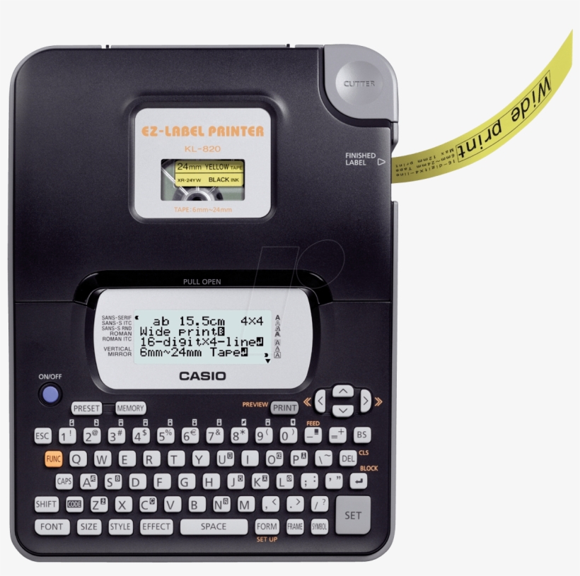 Casio Labelprinter At Reichelt Elektronik Png Casio - Casio Kl-820 Ez-label Printer, transparent png