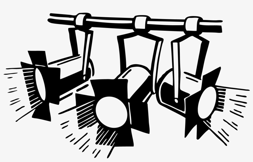 Home Lights Cliparts - Stage Lights Clipart Free, transparent png
