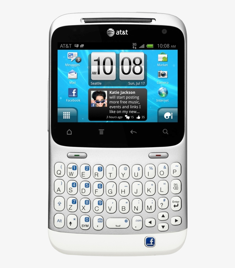 The Htc Status Is At&t's First Device With A Dedicated - Htc Cha Cha, transparent png