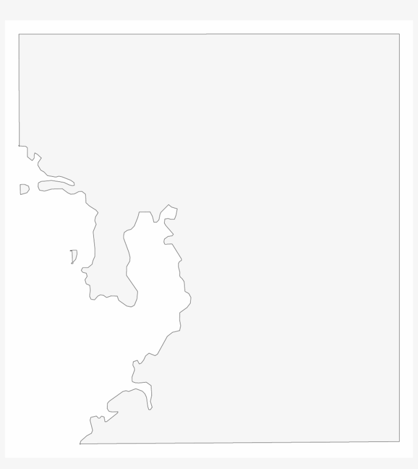 A Plain Frame Map Of Hillsborough - Yellow, transparent png