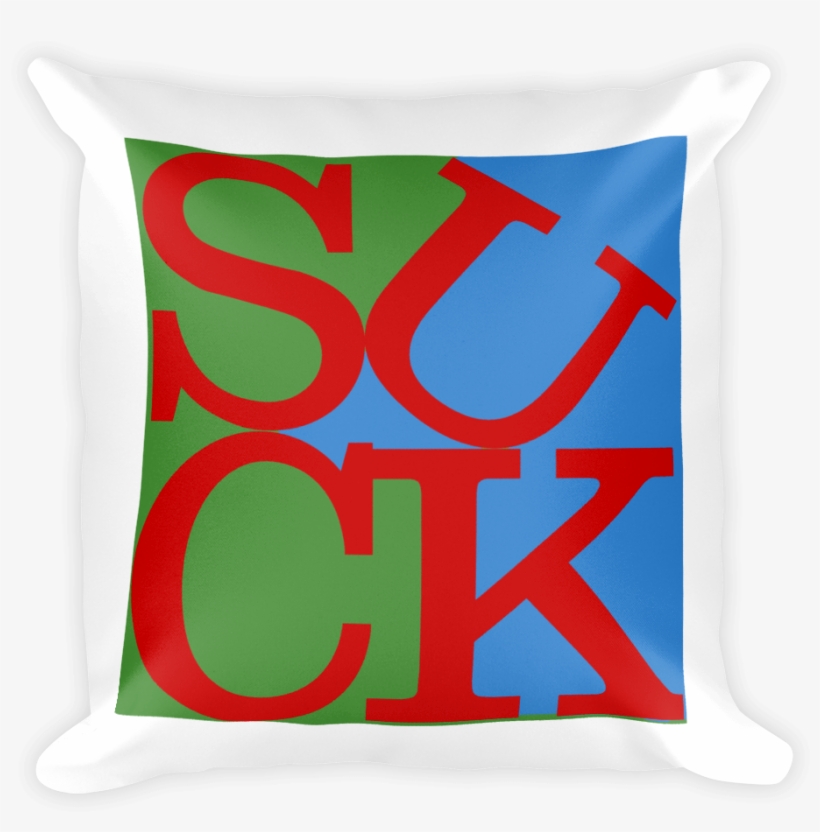 Suck Throw Pillow - Cushion, transparent png