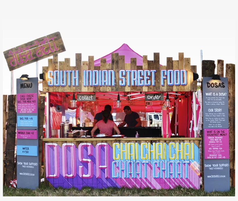 Download South Indian Food Stall Decoration Clipart - Indian Street Food Stalls, transparent png