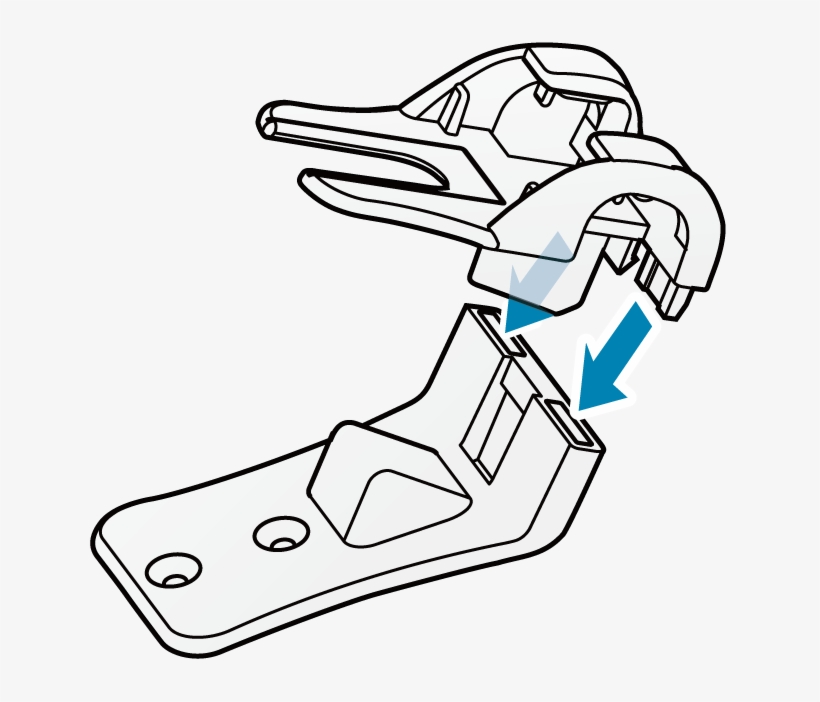 Assemble The Barcode Reader Stand As Shown Below - Line Art, transparent png