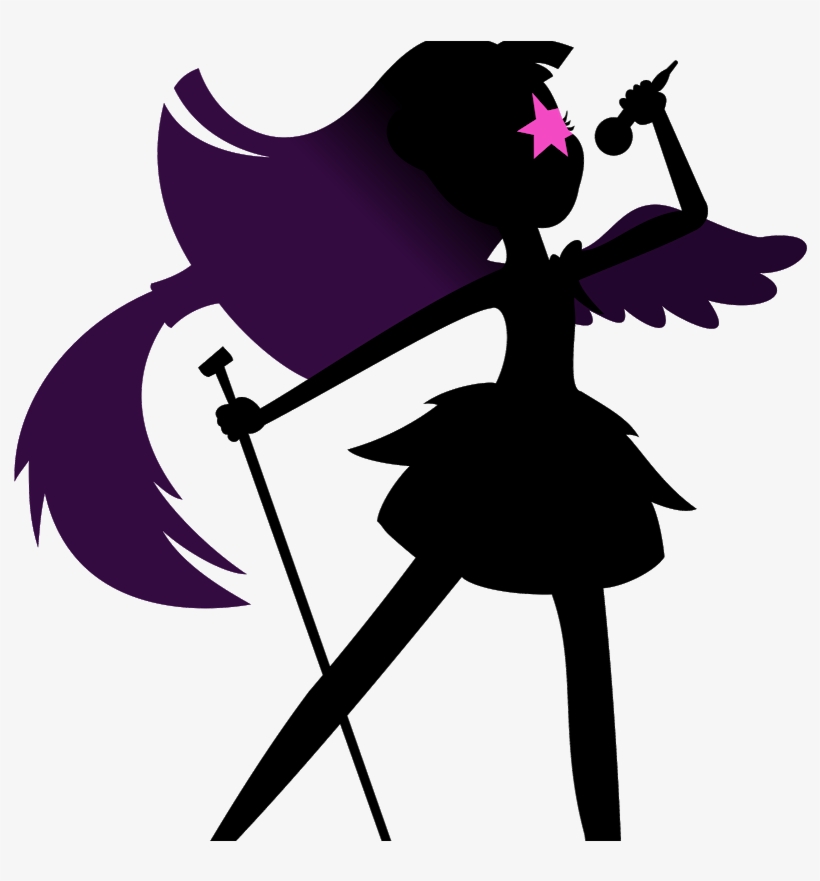 Silueta Equestria Girl Raibow Rocks, transparent png