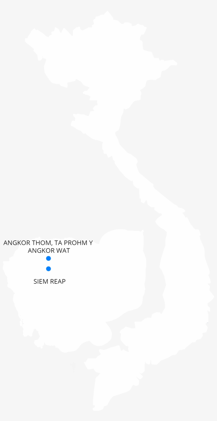 Siem Reap Angkorwat Angkorthom Taprohm - Blank Outline Of Vietnam Map, transparent png