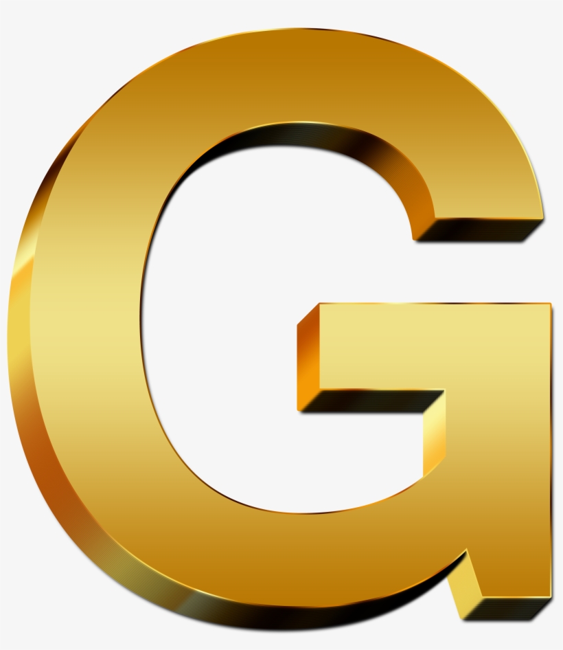 Uppercase Letter Gold G - Gold Letter G Png, transparent png