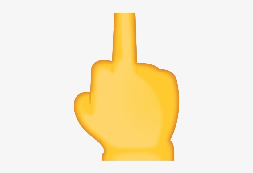 Finger Clipart Middle Finger Emoji - Darkness, transparent png