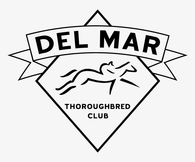 Del Mar Thoroughbred Club B&w, transparent png