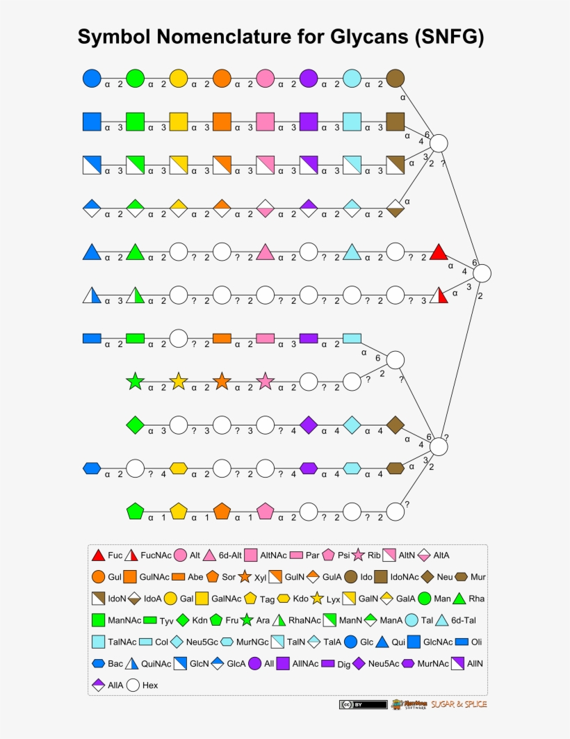 However, Such A Diverse Set Of Monosaccharide Symbols - Diagram, transparent png