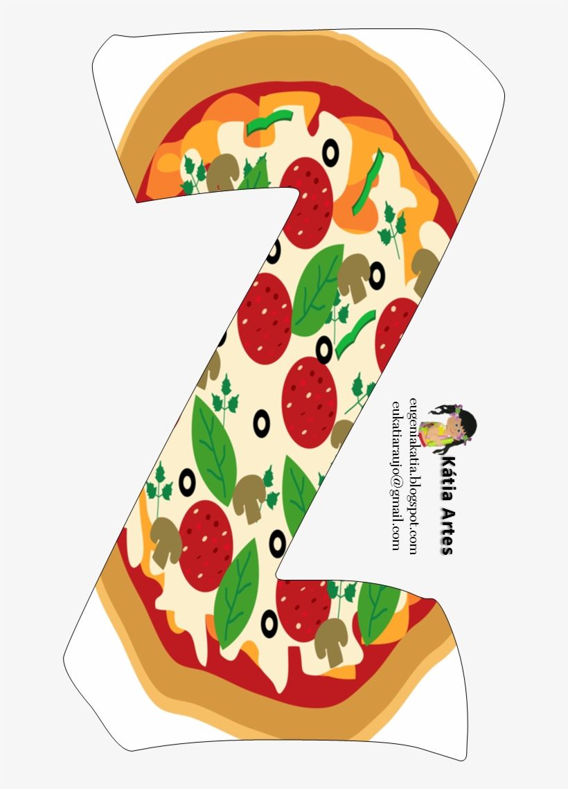 Oh My Alfabetos - Letras Y Numeros De Pizza, transparent png