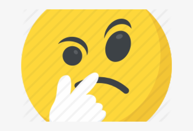 Custom Thinking Emoji Png, transparent png