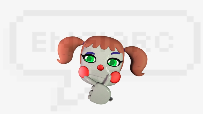 Artworktlt Circus Baby Thinking Emoji - Five Nights At Freddy's, transparent png