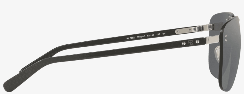 Rimless Square Sunglasses In Carbon Silver Mirror - Sunglasses, transparent png
