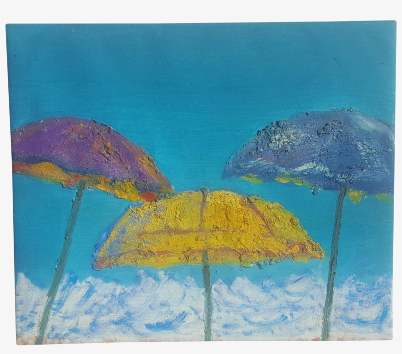 Original Palm Beach Acrylic On Canvas Chairish - Acrylic Paint, transparent png