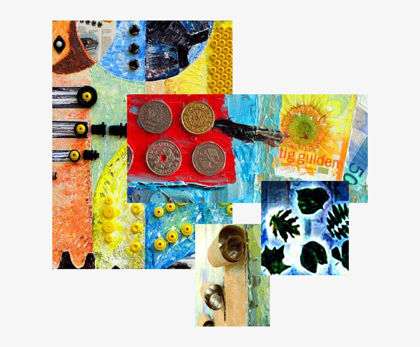 Modern Collage Art, transparent png