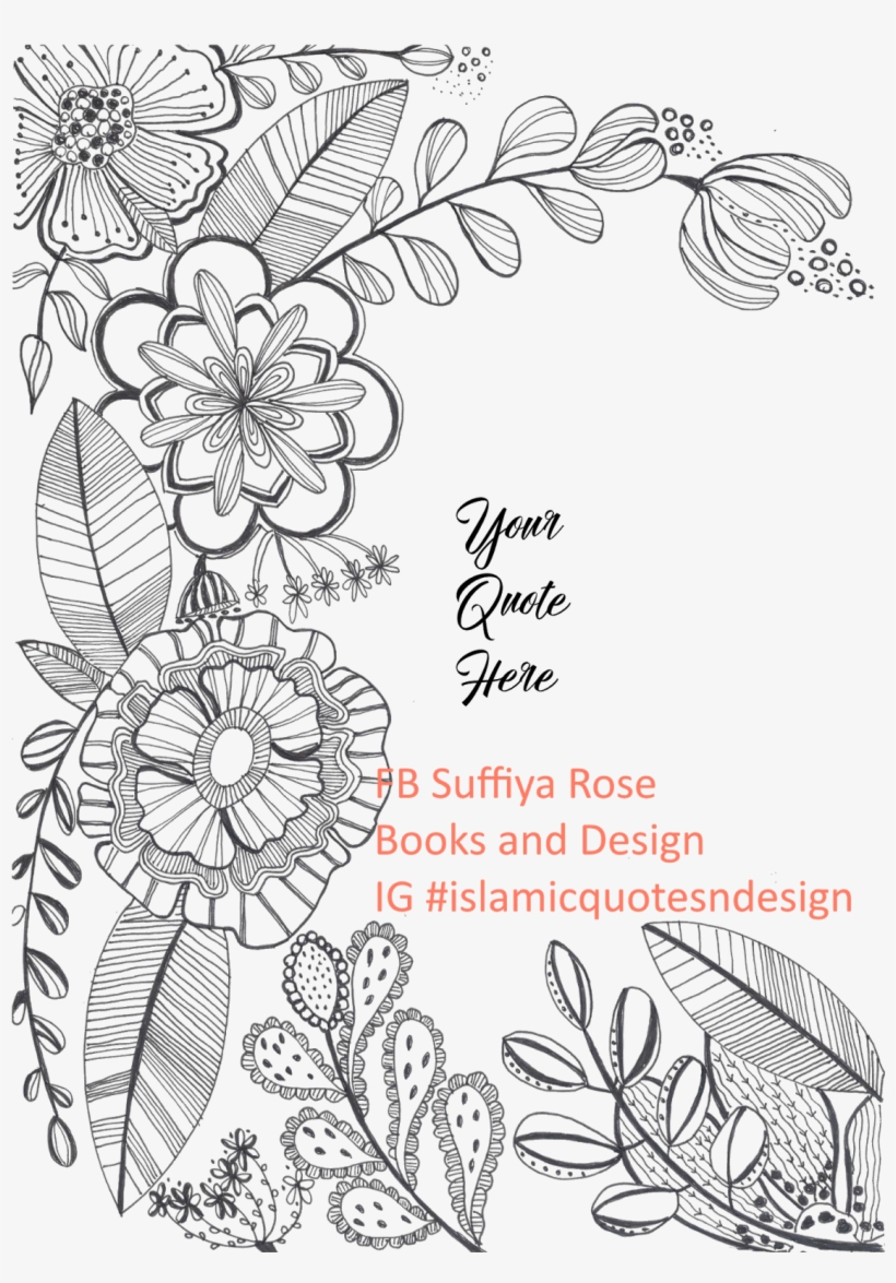 Floral Lines Illustration By Suffiya Rose Books And - Line Art, transparent png