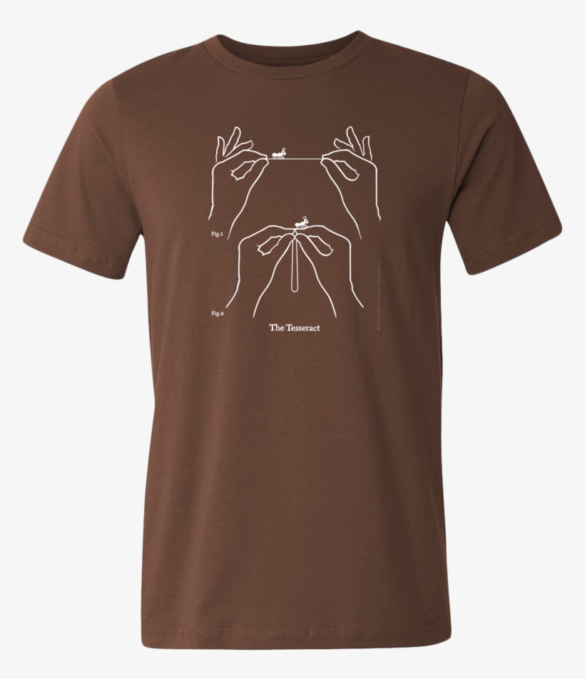 Tesseract T-shirt White Ink, transparent png