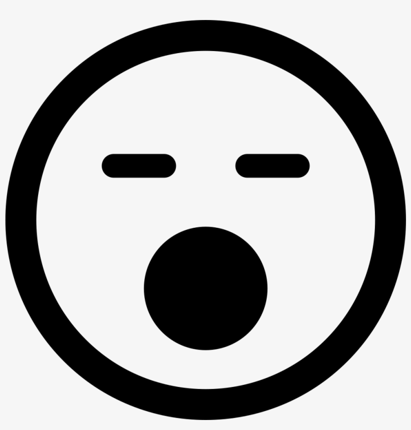 Square Outline Png Sleeping Face With Opened Mouth, transparent png