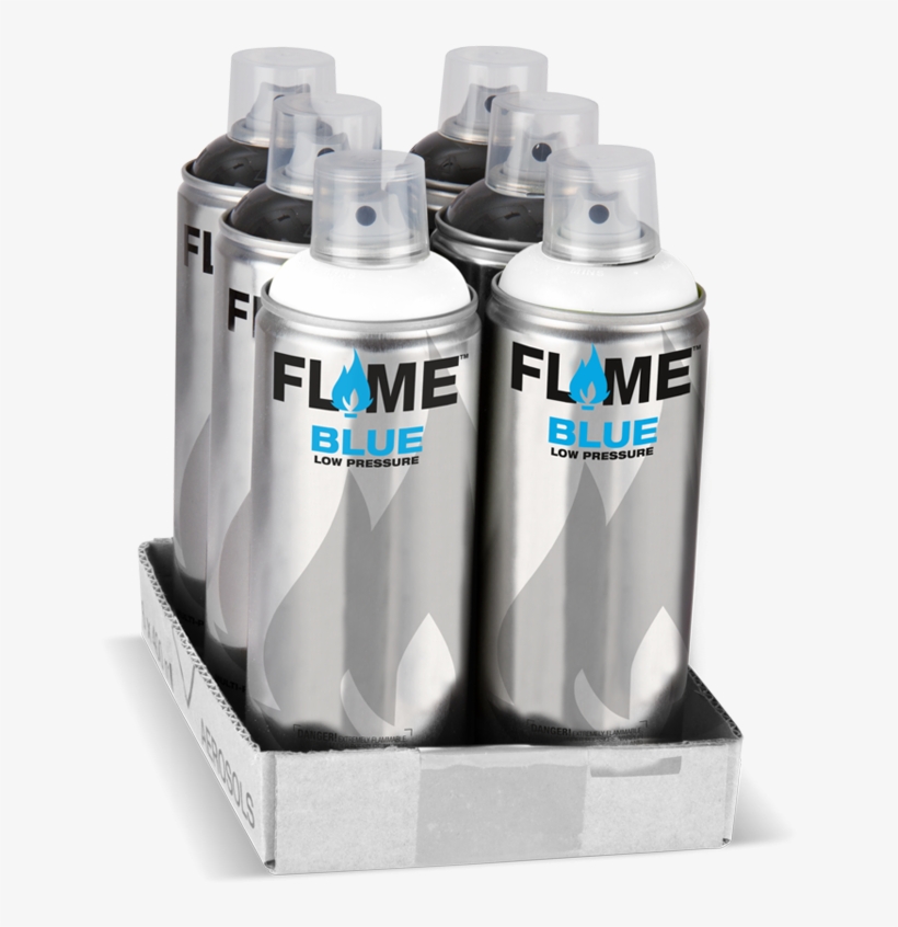 Flame Blue Ultra Acrylic Paint 6x 400ml B&w-pack, transparent png