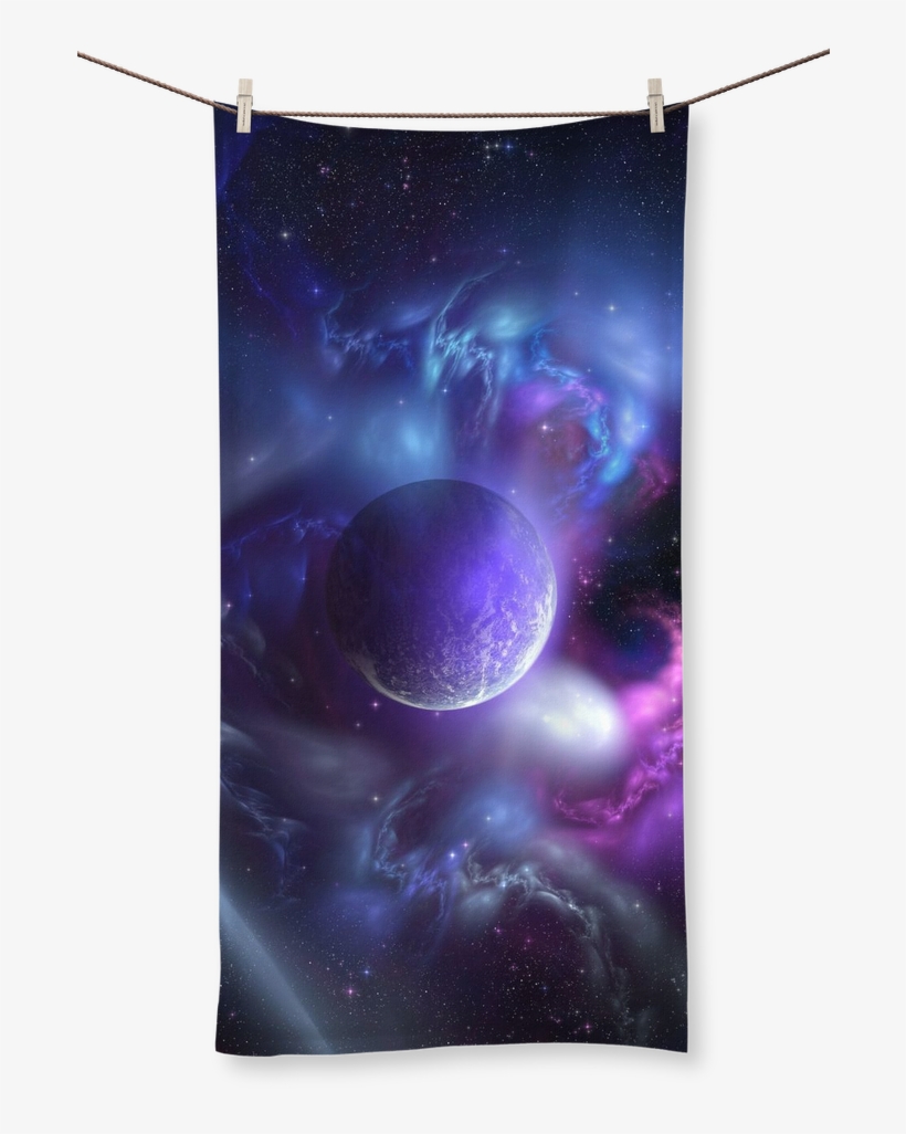 Purple Planet ﻿sublimation All Over Towel - Totem, transparent png