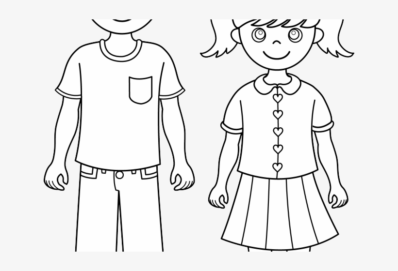 Pilot Clipart Sibling - Clipart Black And White Image Of Brother, transparent png