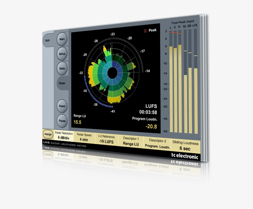 Always On - Tc Electronic Lm6 Radar Loudness Meter Plug-in (native), transparent png