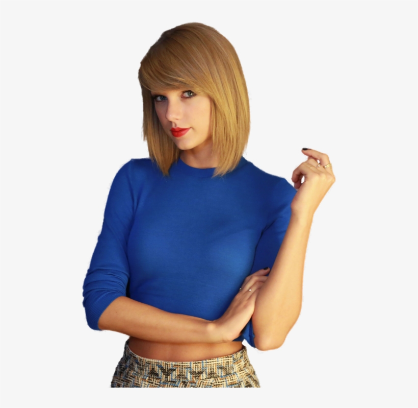 Png Taylor Swift 2015 - Taylor Swift Blue Top, transparent png