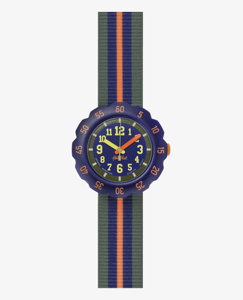 Orange Line - Flik Flak Orange Line, Fpsp021, Kids Watch, Green,, transparent png