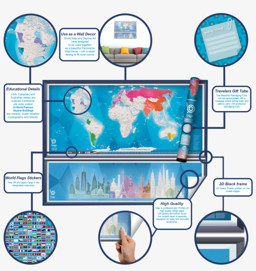 Scratch Off Map Earthabitats Scratch Off World Map Poster 1024x1024 PNG Download PNGkit