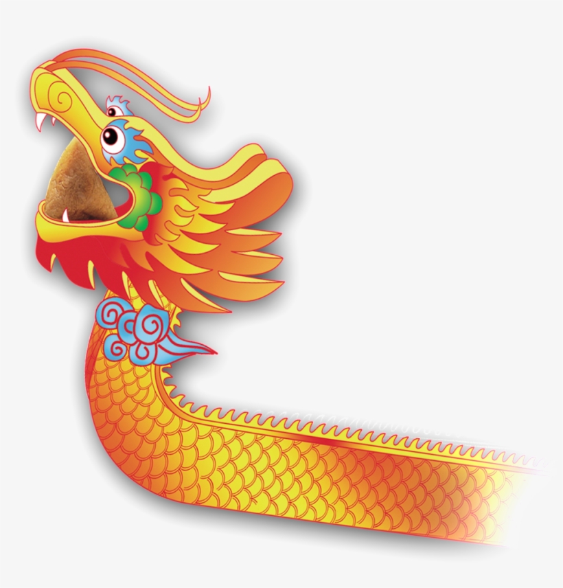 Dragon Boat Festival Hd Golden Dragon Png - Cartoon, transparent png
