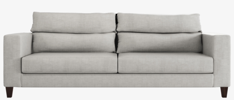 Sofá Britt Trib Pé Base De Madeira Tecido Linho Cotton - Studio Couch, transparent png