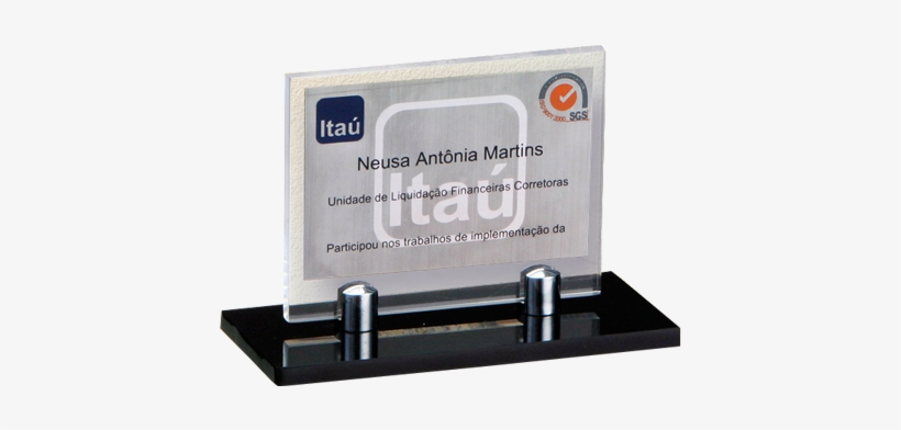 Trefeu Acrilico Metal Totem Vertical Com Vidro Totem - Iso 9001, transparent png