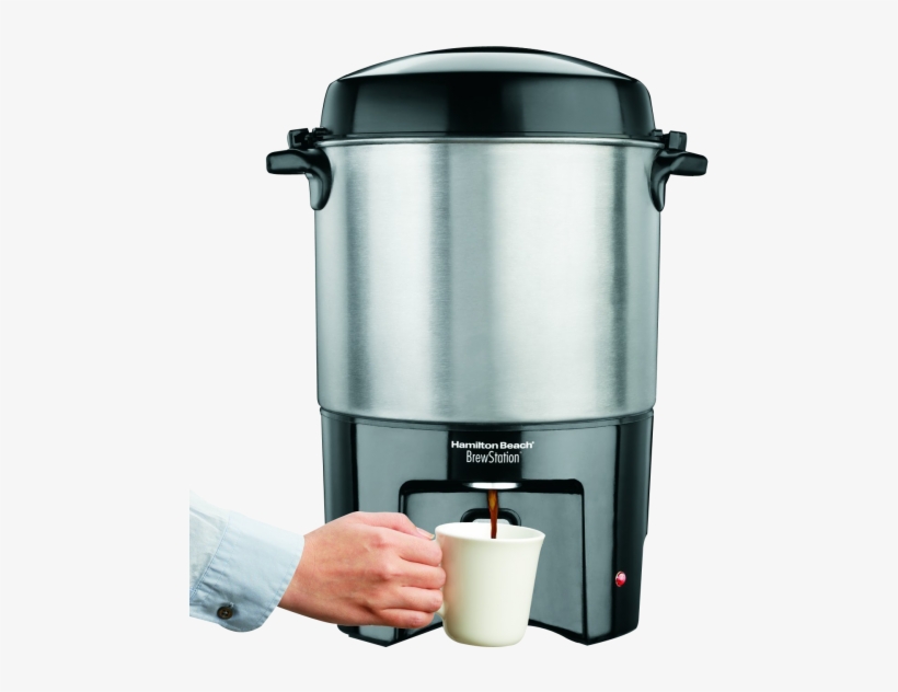 Download Hand Using Coffee Maker Png Image - Hamilton Beach - Brewstation 40 Cup Coffee Urn 40540, transparent png