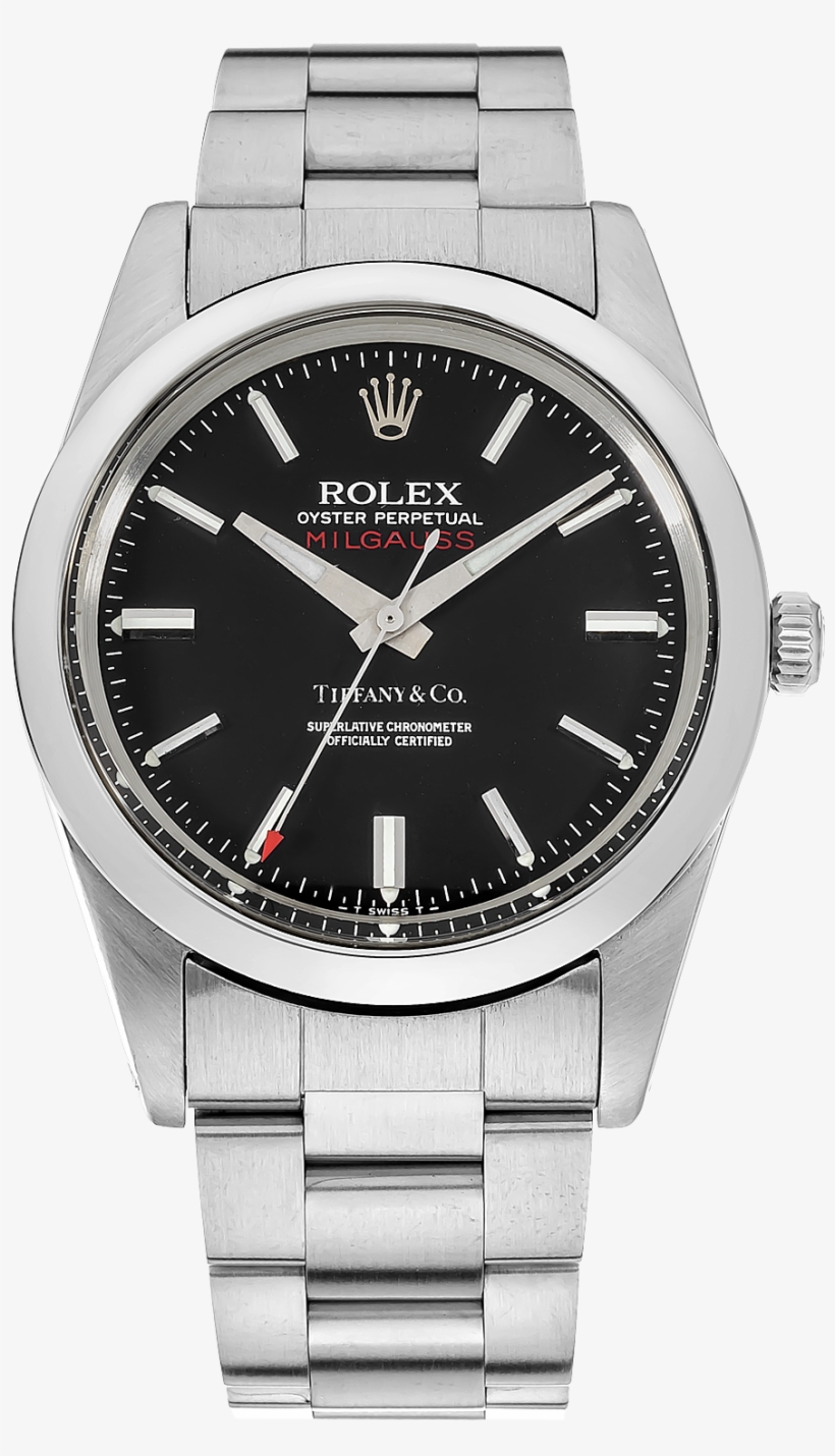 Milgauss Tiffany &amp - Rolex Date Automatic-self-wind Mens Watch 15200 (certified, transparent png